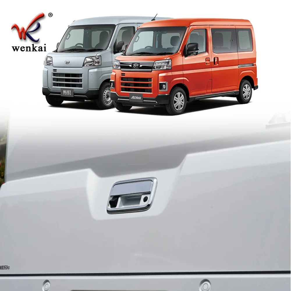 

For Daihatsu Atrai HIJET CARGO S700 S710 2022 2023 ABS Rear Tailgate Door Handle Ring Handle Cover Decoration Car Accessories