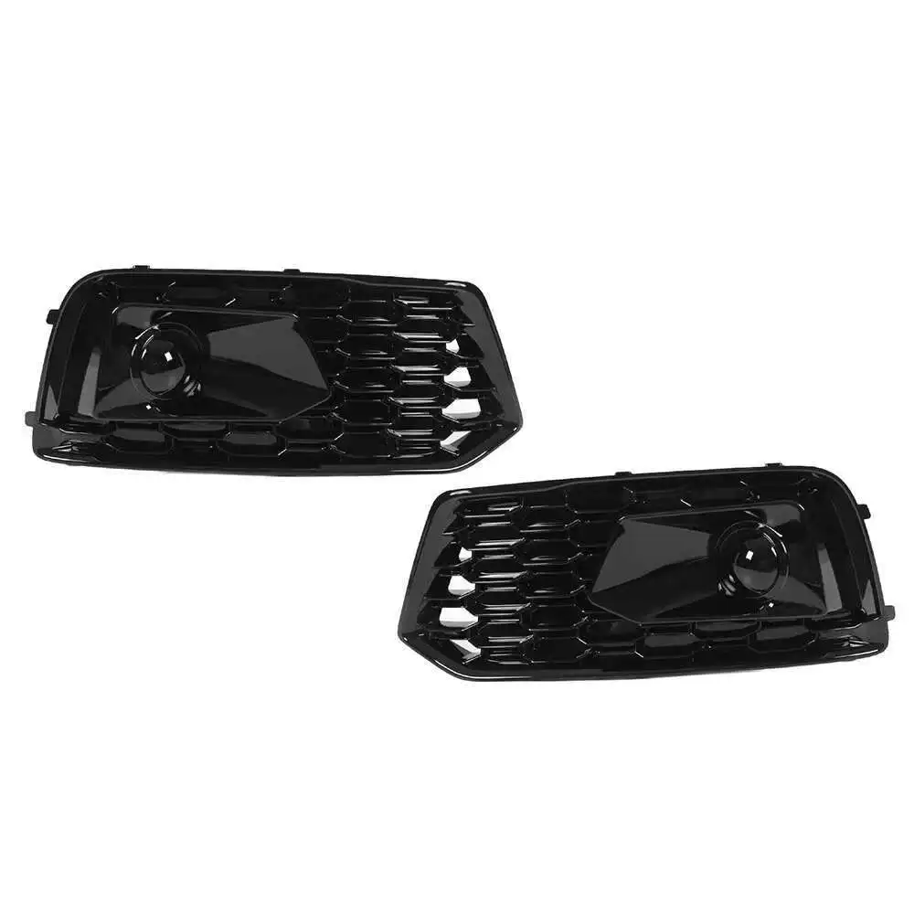 

для Audi Q5 с 2018-2020 Обновление до RSQ5. Рамка противотуманной фары, крышка противотуманной фары, передний бампер, левые и правые решетки.