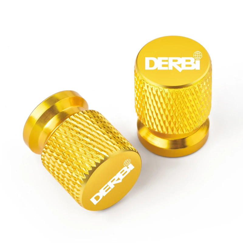 2 قطعة قبعات صمام الإطارات غطاء إطار العجلة CNC سبائك الألومنيوم ل DERBI EBE EBS D50B0 البديل SPORT R GPR اكسسوارات