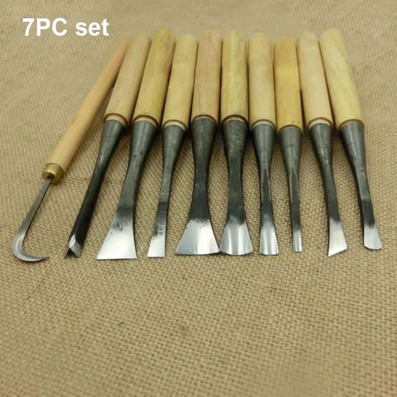 Carving Knife Handmade Woodworking Carving Tools Wood Carving Root Carving Tool Blank Knife Set