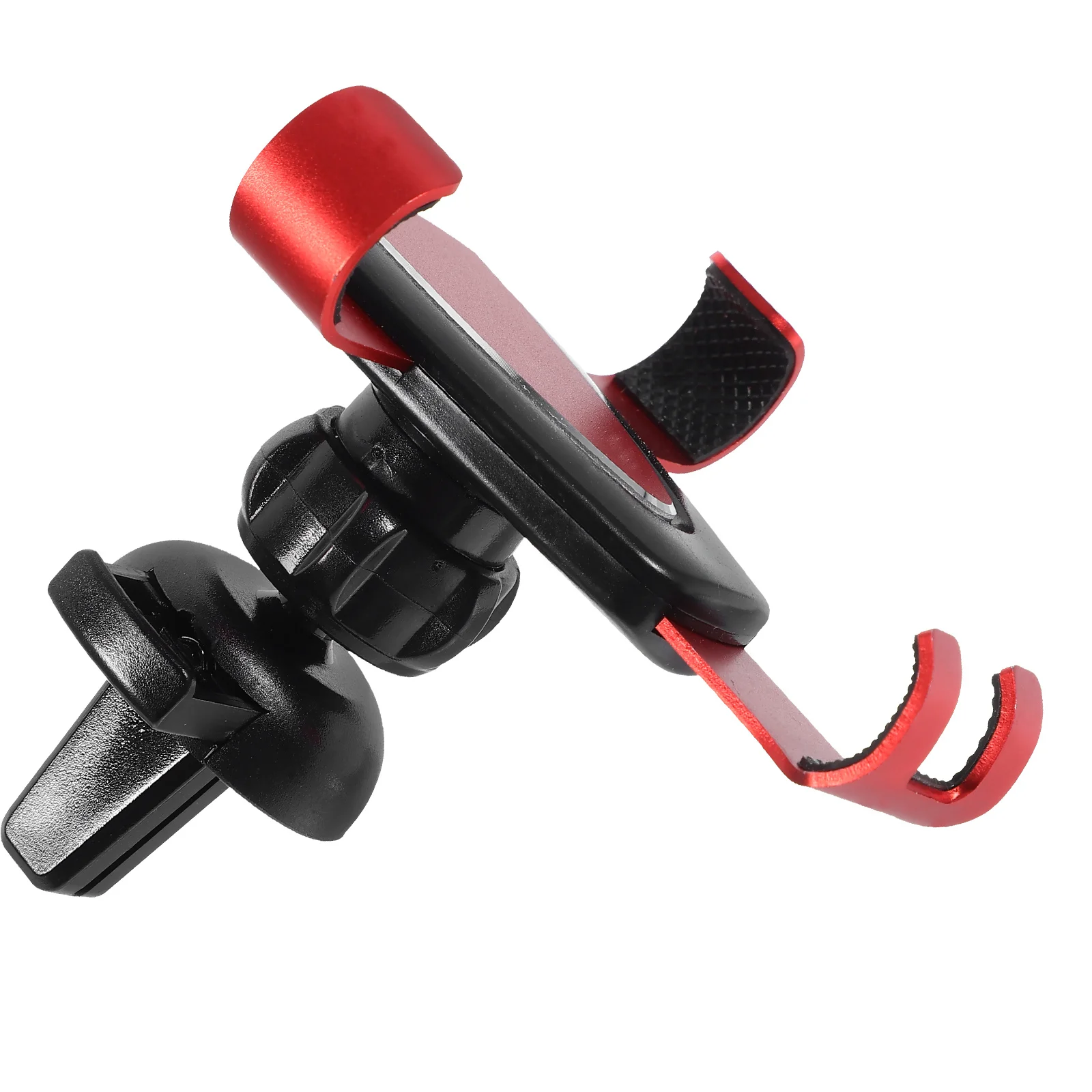 

Car Air Vent Phone Holder Stand Red Metal Car Mount 360 Rotation Anti Slip Pad Safe Navigation Charging Compatible 4-6.2