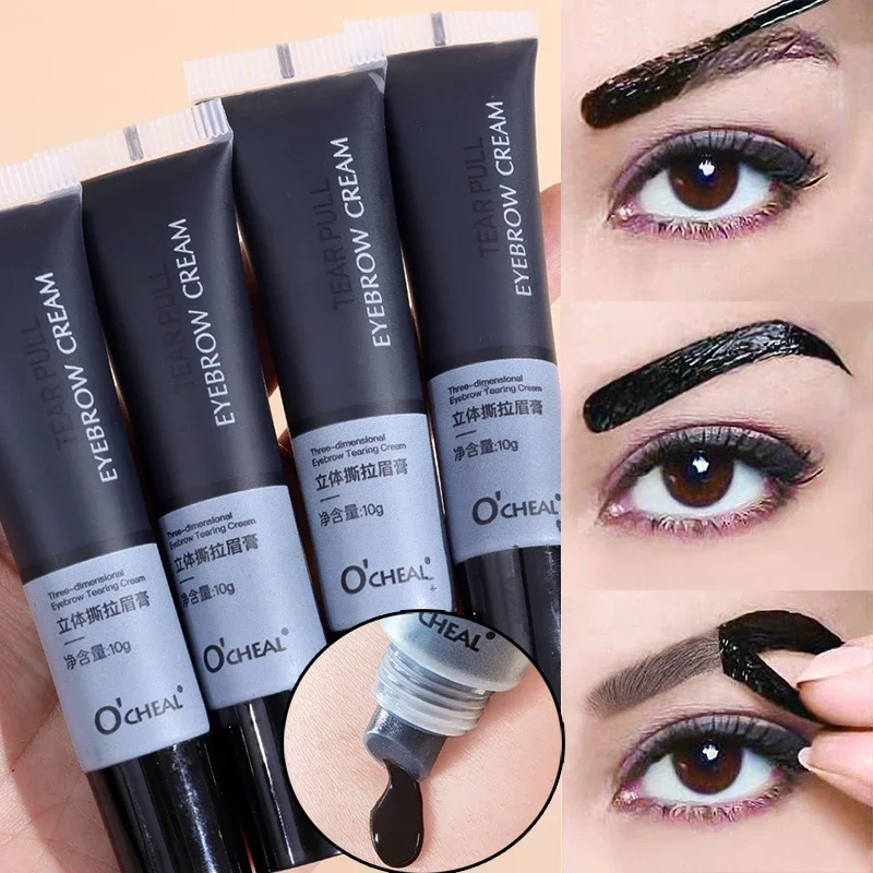 Peel Off Eyebrow Gel Permanent Eye Brow Tattoo Tint Long Lasting Waterproof Dye Eyebrow Enhancer Cream Korean Make Up Cosmetic