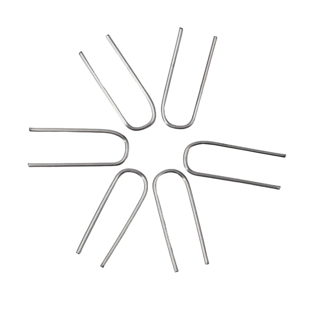 For Handcrafted Art Nichrome Wire Hook Hardware High Temperature U-shaped 21 Gauge 50-200PCS Accessories Jump Rings