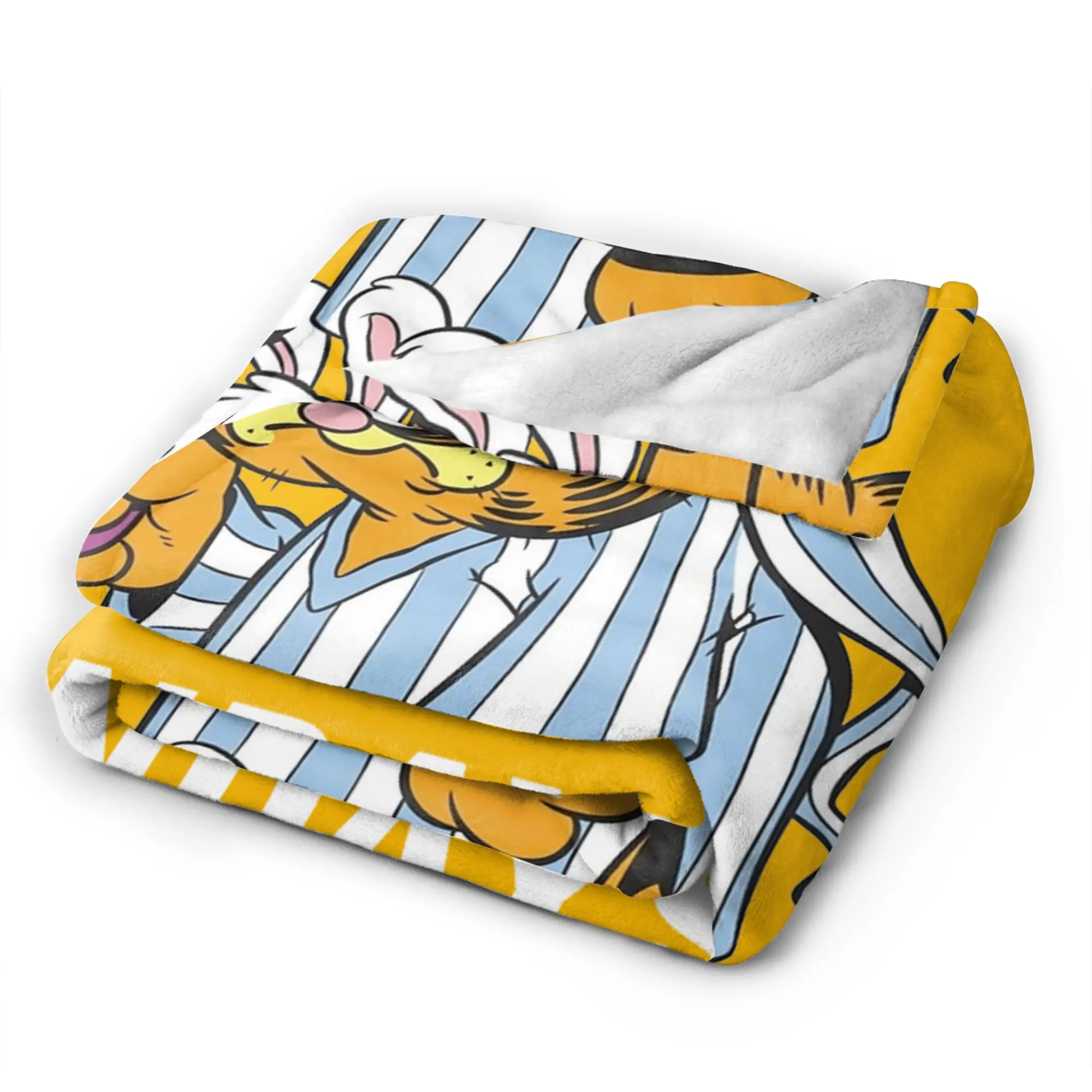 أنا أكره يوم الاثنين بطانية القهوة غارفيلد القط الصوف رمي بطانية الصيف تكييف الهواء الديكور لينة الدافئة المفارش ،