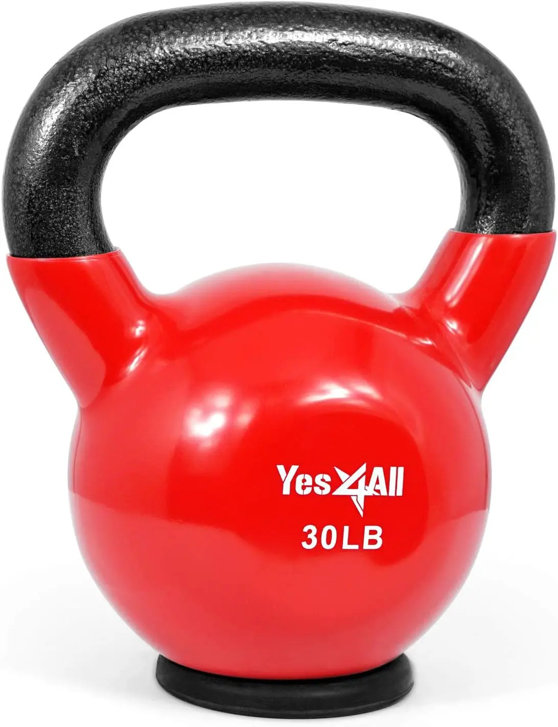 

Rubber Base Kettlebell Set for Women & Men, Strength Training Weights (10-65 lbs) with Wide Grip and Durable PVC