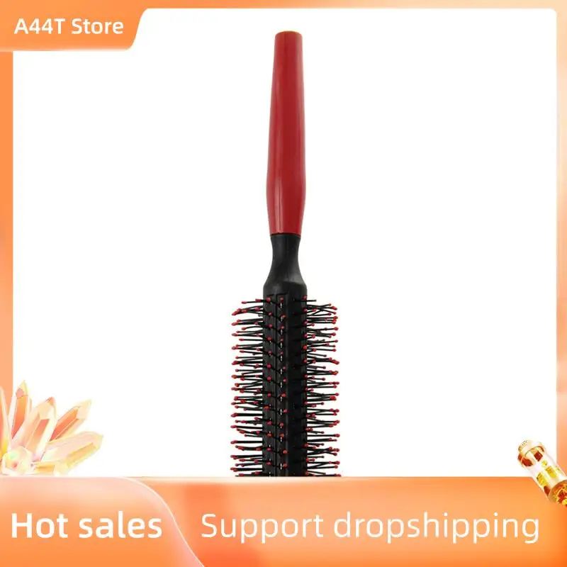 

A44T 3X Professional Wavy Curly Hair Brush Comb Hair Care Pin Cushion Roll Round Comb