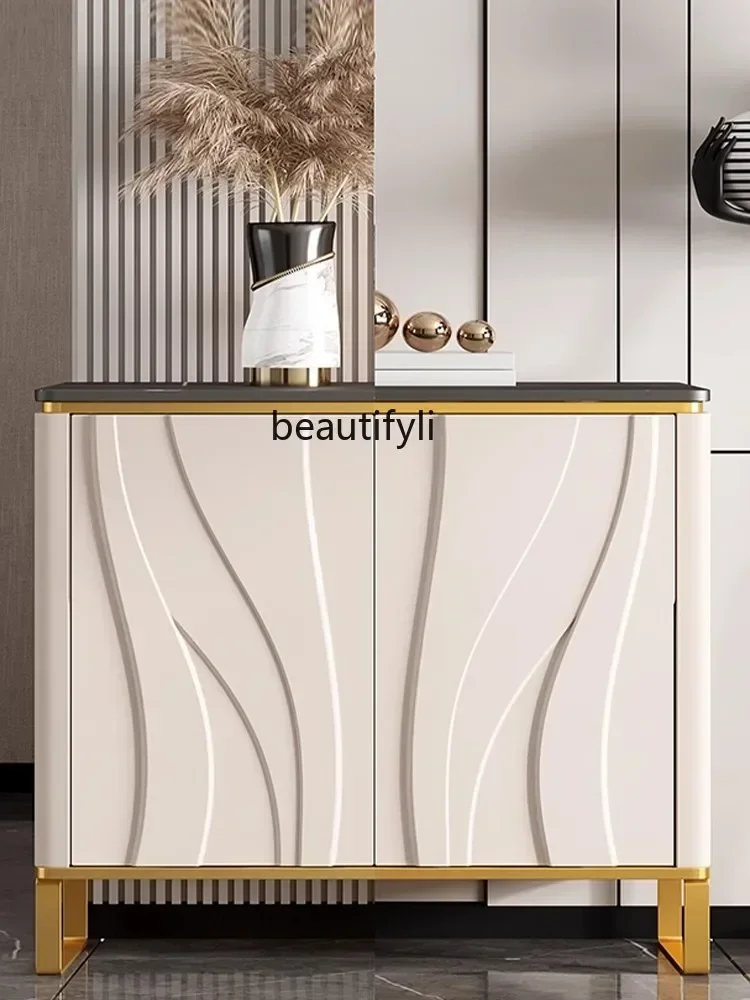 B178  Light luxury porch cabinets, high-end home entry, modern simple lockers, living room partitions, wall decorative cabinets