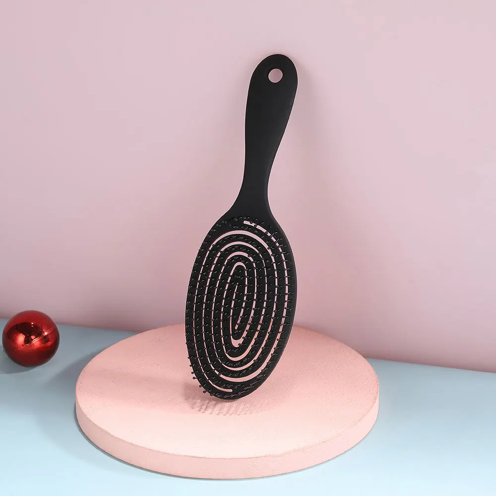 Women Comb Loose And Voluminous Long Hair High Crown Hairstyle Comb Dual Purpose Dry And Wet Massage Large Curved Comb