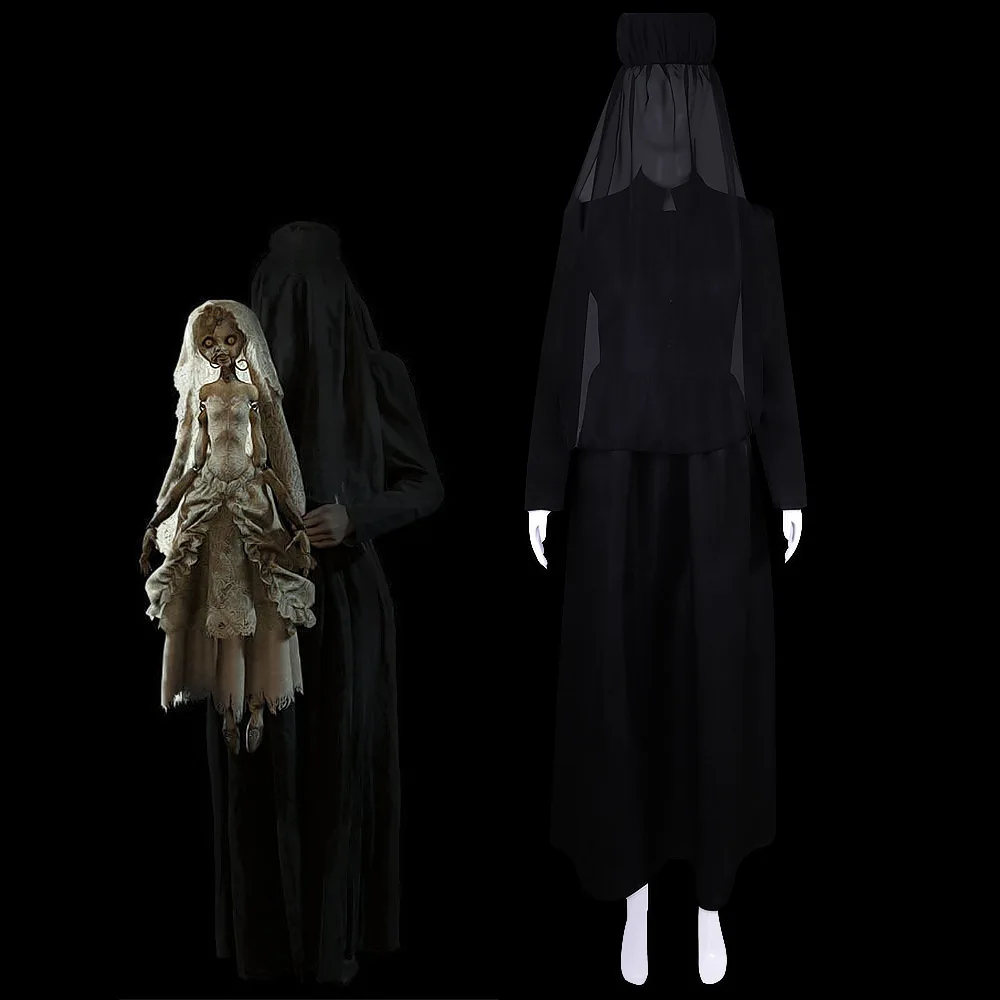 Barbara Cosplay Dr loween Costume avec voile nonne Dr vêtements ethniques pour femmes Performance sur scène printemps été