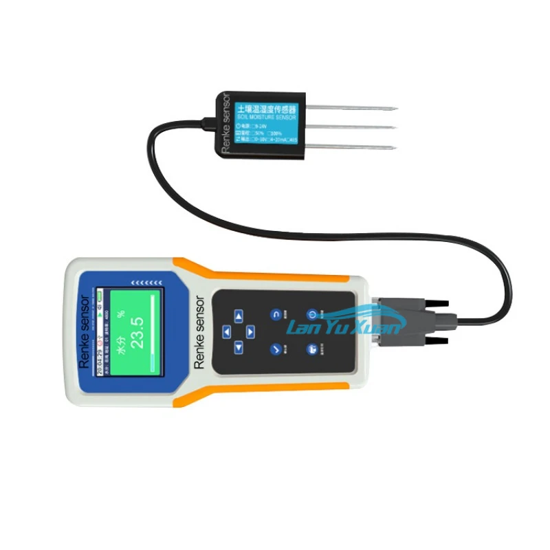 Handheld Digital lcd soil temperature humidity ec data logger soil analyzer for npk moisture