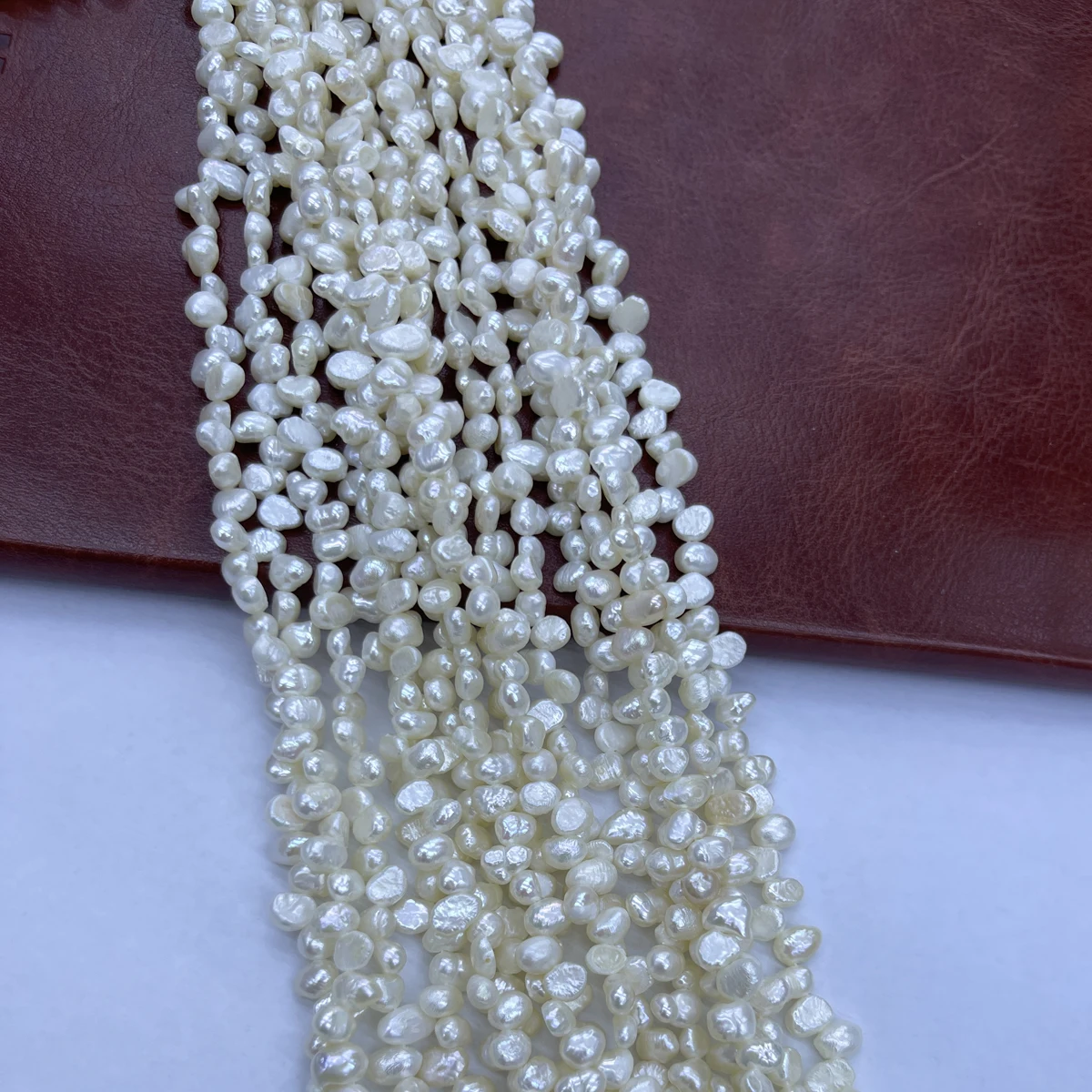 4-5mm High-quality Natural Freshwater Pearls, Irregularly Shaped Semi-finished Beads for Jewelry Making DIY Necklace Accessories