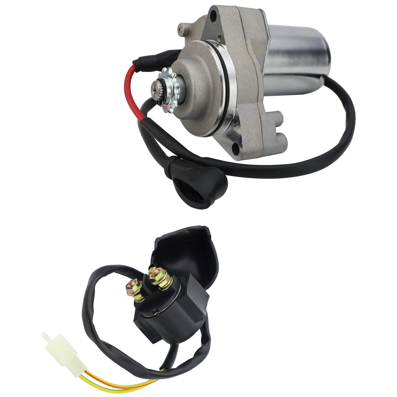 3 Bolt Starter&Relay for 50cc 70 cc 90cc 100 cc 110cc 125 cc OFF Road ATV Go Karts Chinese Pit Bike Quad 4 Wheelers...