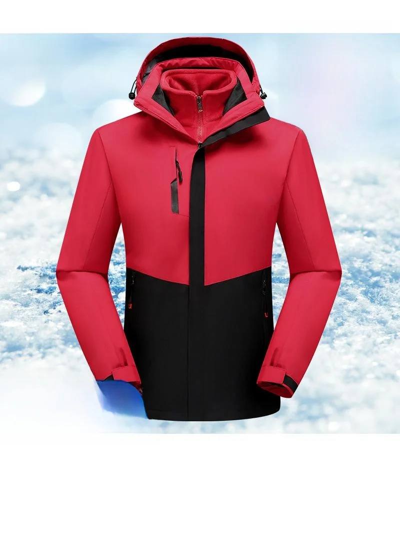 

ex Tee-in-One Thiened Fce Lined Climbing Workwear Jaet Large Size Winter Mountain Climbing Fat Outerwear