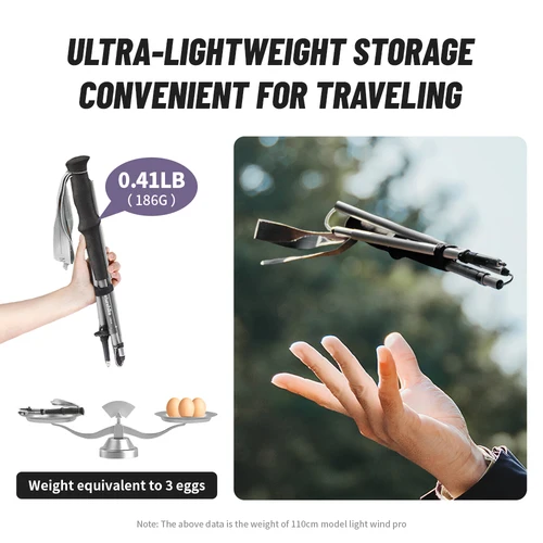 Imagen 2 del producto Naturehike-bastón ultraligero plegable para escalada, mochila con 3 varillas dobladas, postes de senderismo y viajes de apertura rápida, novedad de 2025