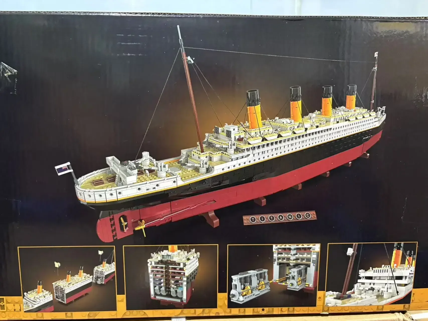 NEW 9090pcs Titanic Large Cruise Boat Ship Steamship Compatible 10294 Bricks Building Blocks KIDS Toys Christmas Gifts in Stock