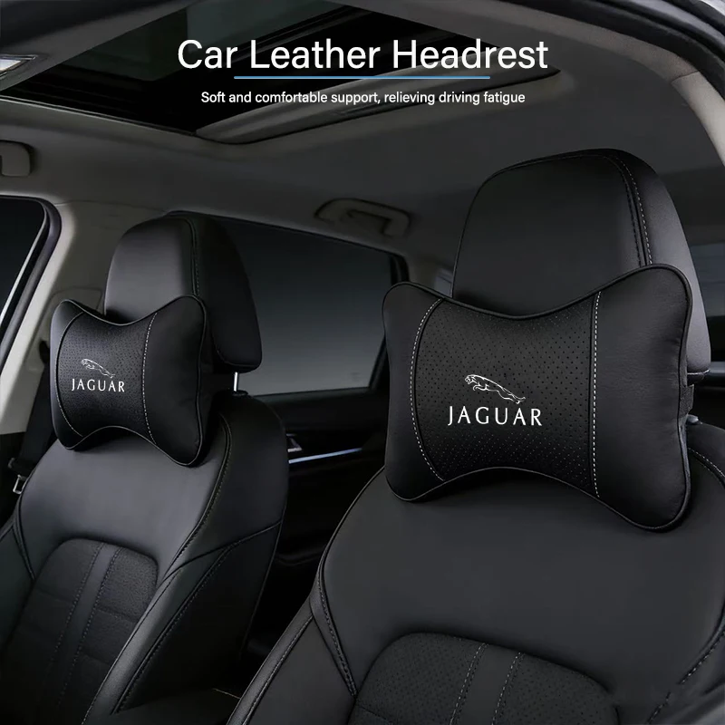 

Высококачественный кожаный подголовник автомобильного сиденья из пены с эффектом памяти, удобная подушка для салона автомобиля для Jaguar XE XF XJ F-Type XEL XFL S F XJ6 XJS