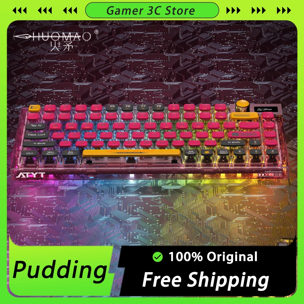 

Pudding Keycap PBT Aurora Theme Keycaps PC High Transparent Material 108 Key Sublimation ASA Height for Gamer Accessories Office