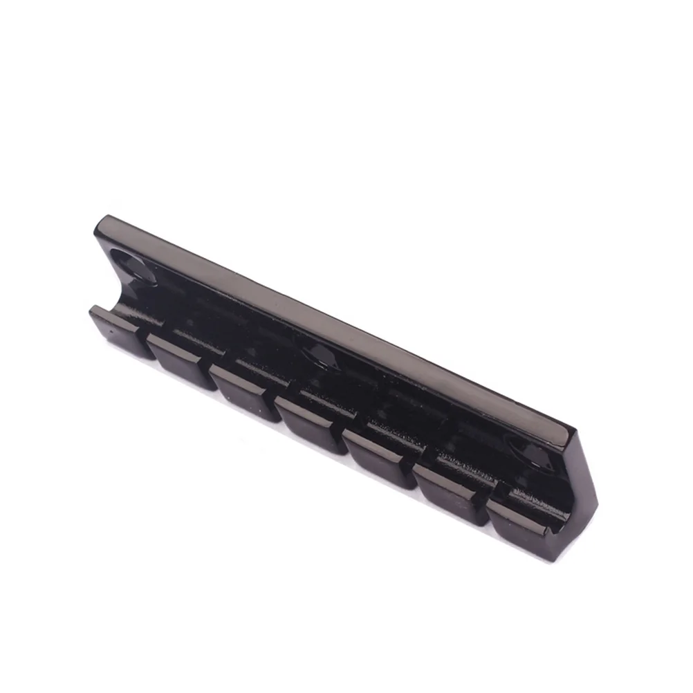 

6 Strings Fixed Hardtail Guitar Bridge Replacement Saddle Non-Tremolo Zinc Alloy Chrome Finish High Gloss Electric Guitar