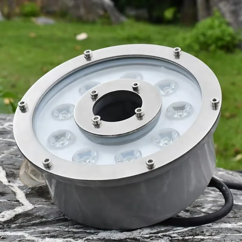 3w 6w 9w 12w 15w 18W Underwater Pond light IP68 White/ Warm White RGB LED fountain light 12V/24V Swimming Pool light