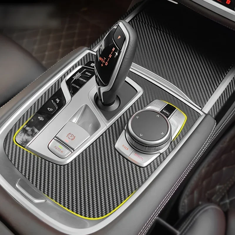 Carbon Fiber For BMW BMW 7 Series G12 2015-2022 Car Film Interior Stickers Center Console Gear Dashboard Door Handle Lift Panel view 5