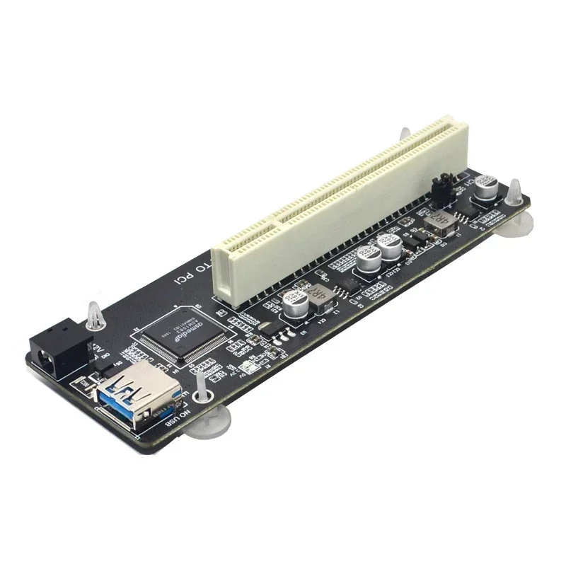 PCIE PCI-E PCI Express X1 to PCI Riser Card Bus Card High Efficiency Adapter Converter USB 3.0 Cable for Desktop PC ASM1083 Chip