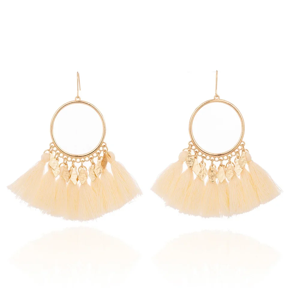 

Tassel Hoop Earrings for Women Girls