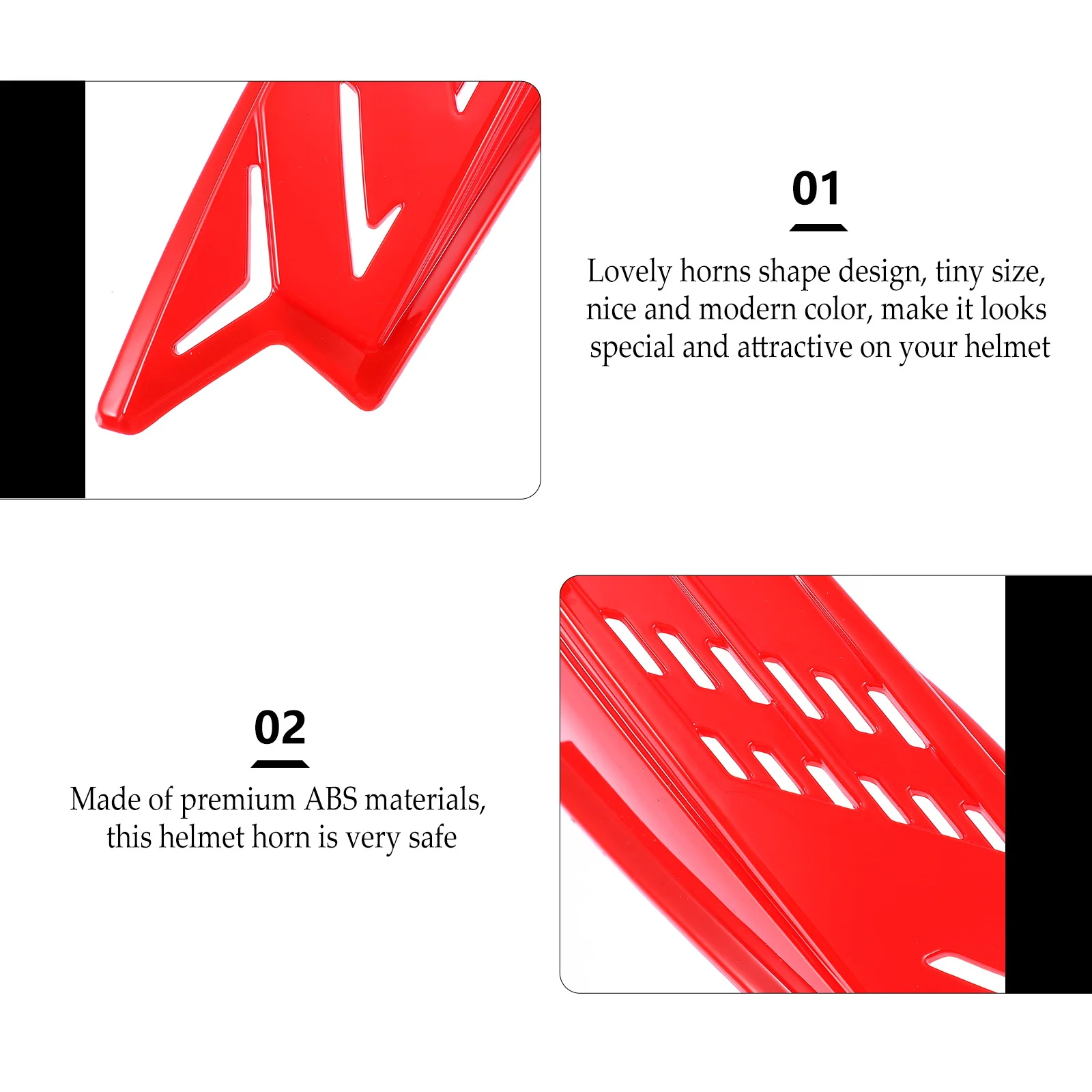 

2 pcs Decor Stylish Plastic Horns For Electric Decorative Horn Bike Cycling Unisex Horns Ornaments