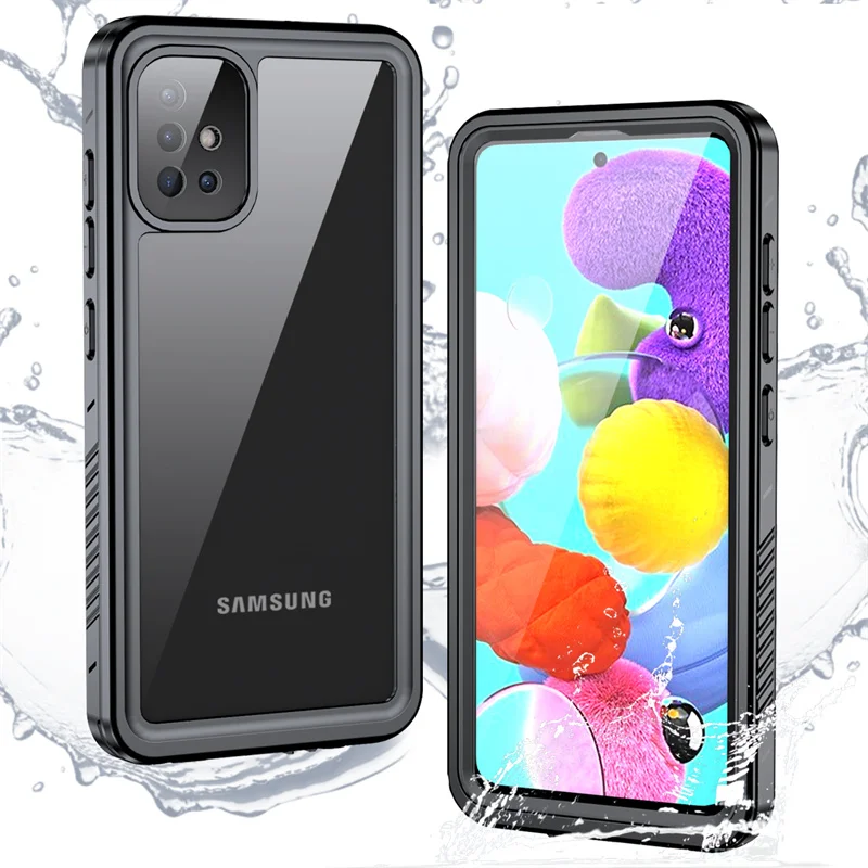 

IP68 360 Waterproof For Samsung S24 S23 S22 S21 S20 FE S10 E S9 Note 20 10 9 8 Plus Ultra A32 A42 A52 5G Sealed Phone Set