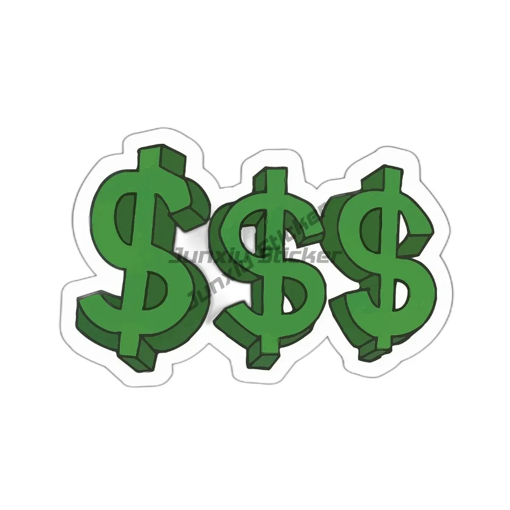 

Dollar Signs Sticker Decal High-quality Occlusion Scratch Stickers Accessories