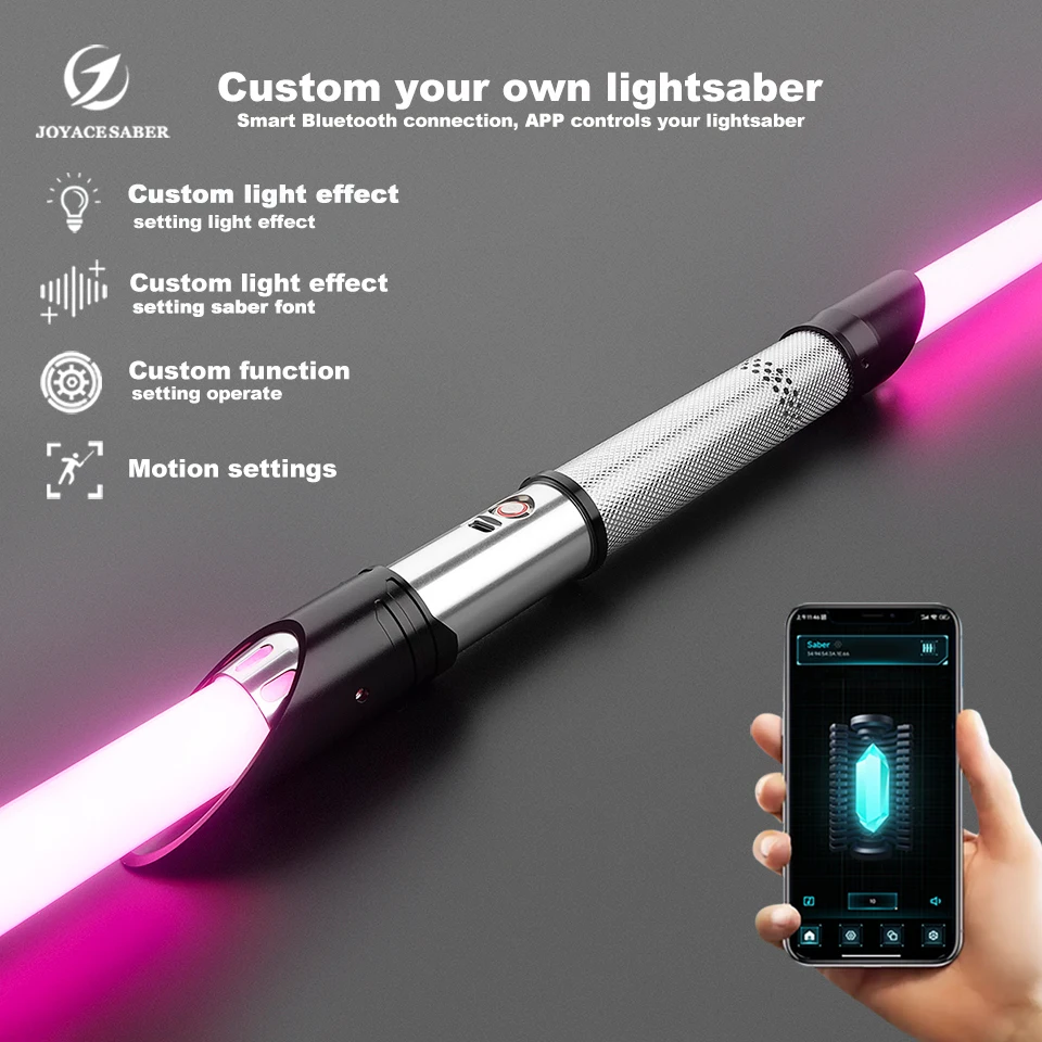 Pixel Lightsaber Neopixel Double-edged Laser Sword Jedi Light Saber Metal Handle Cosplay Luminous Dueling Xenopixel Sabers Toys