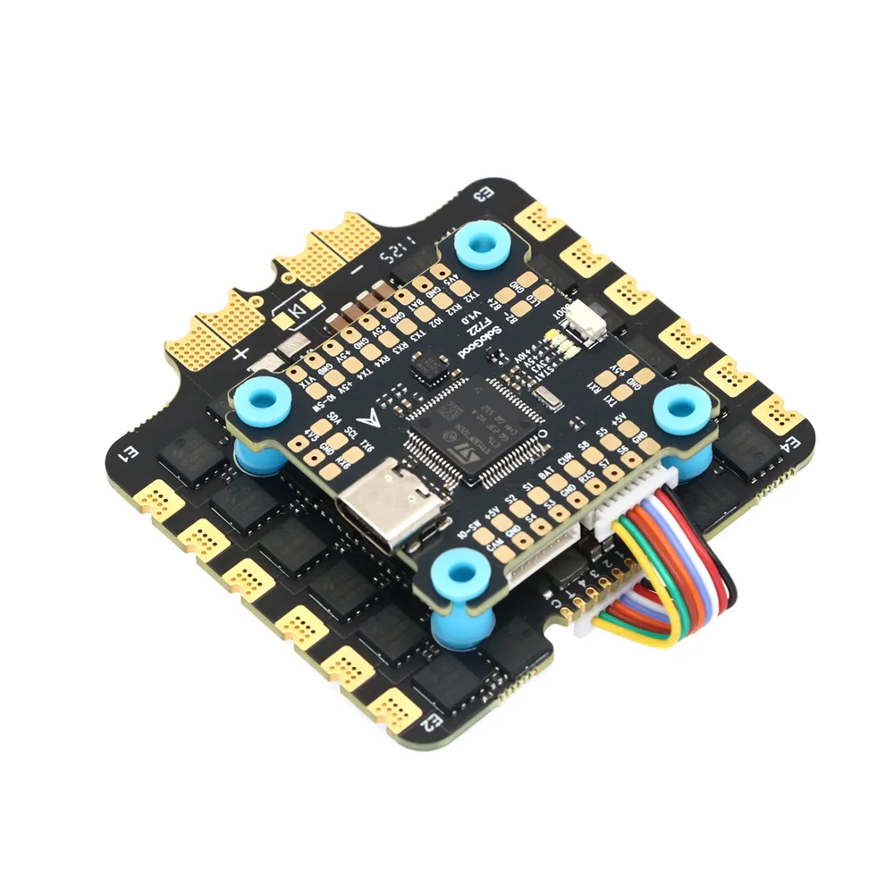 Sologood 6S F722 80A Stack / 8S F722 80A Stack / 6S F405 80A Stack F722/F405 Flight Controller & BLHELI_S 80A 4in1 ESC