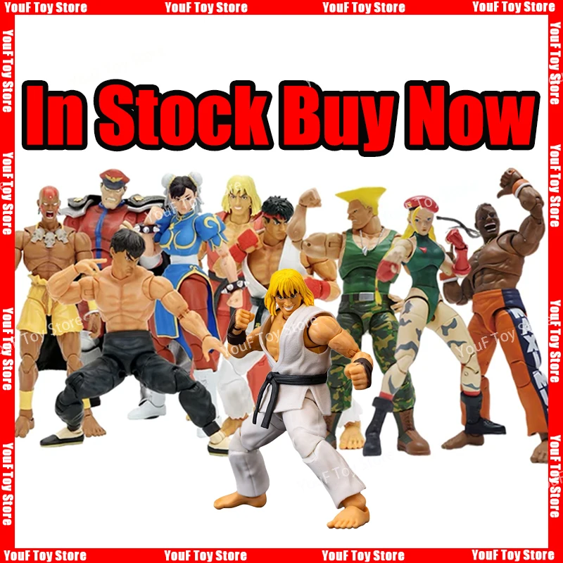 New In Stock Jada Toys Ken White Clothes Guile Dee Jay Cammy Bison Dhalsim Street Fighter Action Figure Anime Toy Birthday Gift