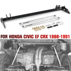 Aluminum Car Front Traction Tie Bar Control Suspension Arm Lower For Honda Civic EF CRX 1988-1991 Auto Accessorie