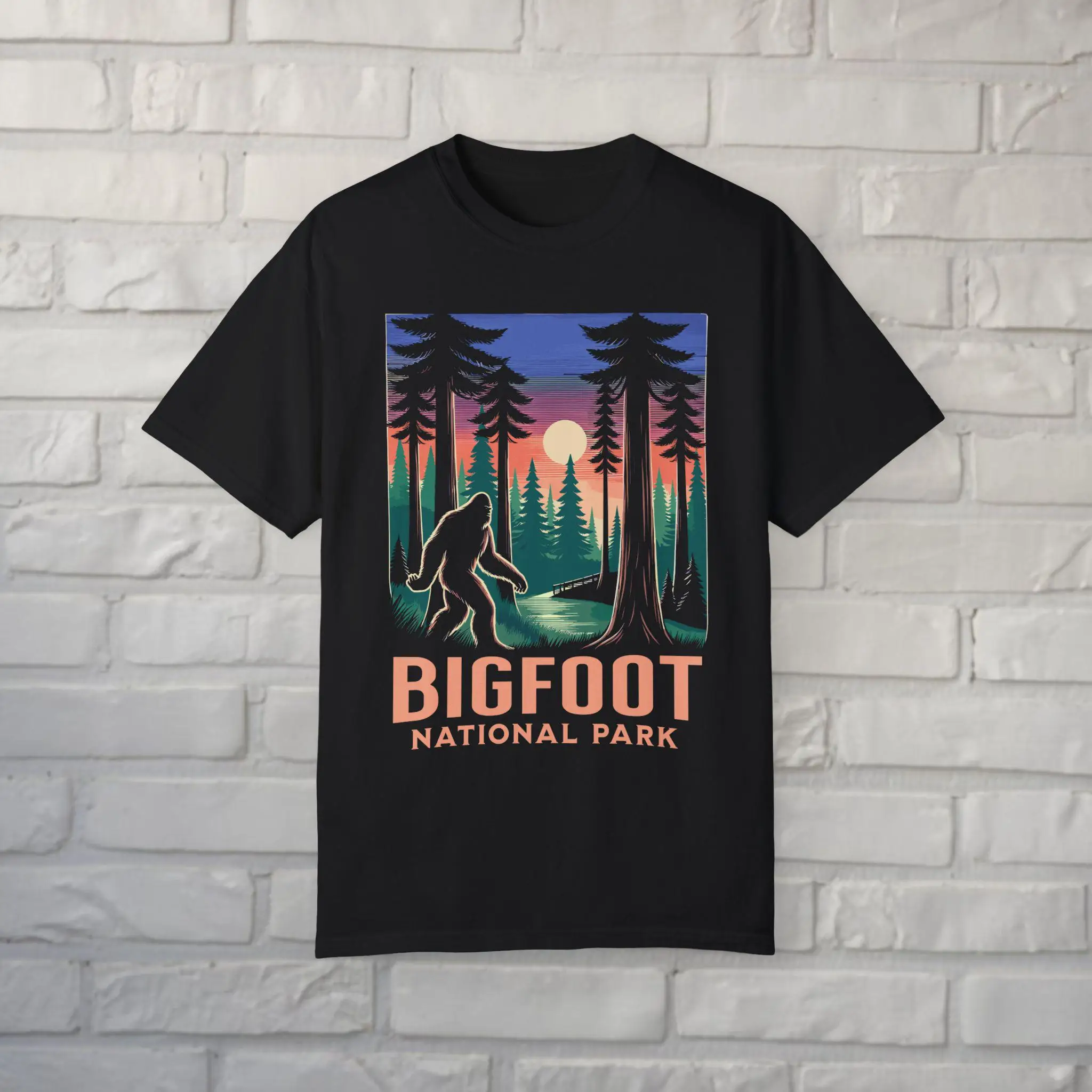 بيج فوت رأي ولكن لا أحد يؤمن به هالوين تي شيرت رجالي قطن أسود تي شيرت للنساء موضة التي شيرت الصيف التي شيرت #3