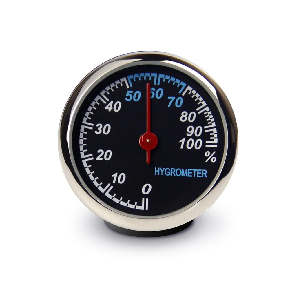 Vehicle Interior AS Shown Car Thermometer Steel Glass Construction Gauge Dashboard Gauge Dual Temperature Humidity