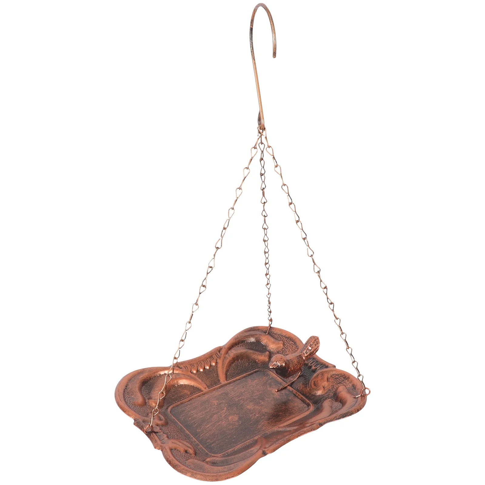 

BeautifulSIC Bird Feeder Outdoor Hanging Garden Decor Iron Food Container for Birds Dispenser Bowl Holder