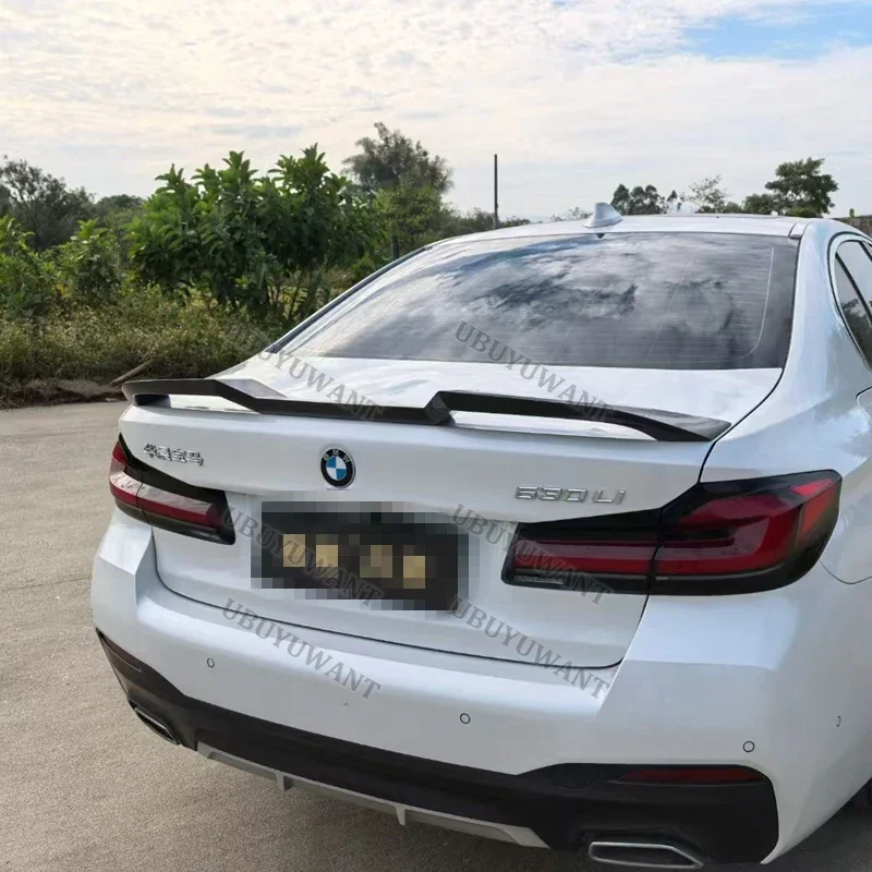 For BMW G30 G38 5 Series 525 530 540 Rear Wing V Style Sport Body Kit Accessories Real Carbon Fiber 2018-2023