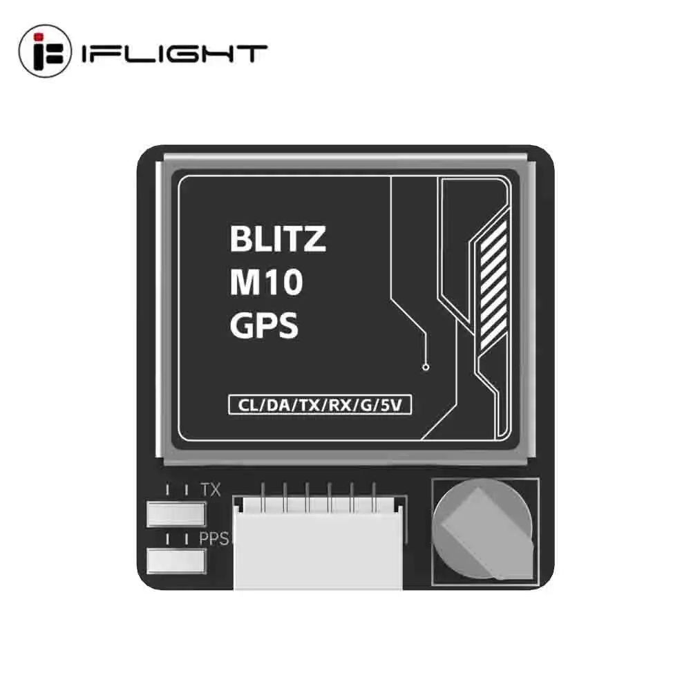 

iFlight 3,3 ~ 5,5 В (5 В, типичный) BLITZ M10 GPS QMC5883L 5 В для деталей гоночного дрона FPV 4800-115200 бит/с (115200 бит/с, рекомендуется), 1 шт.