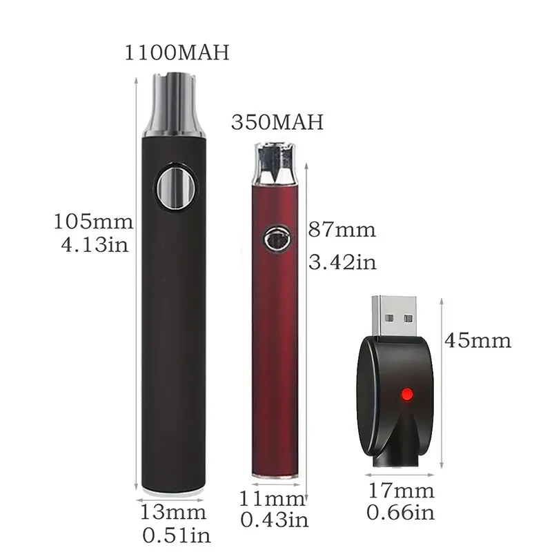 510 Thread Battery Cart Pen Adjustable Voltage Smart Power Pen, Mini Soldering Iron Kit With USB Charger