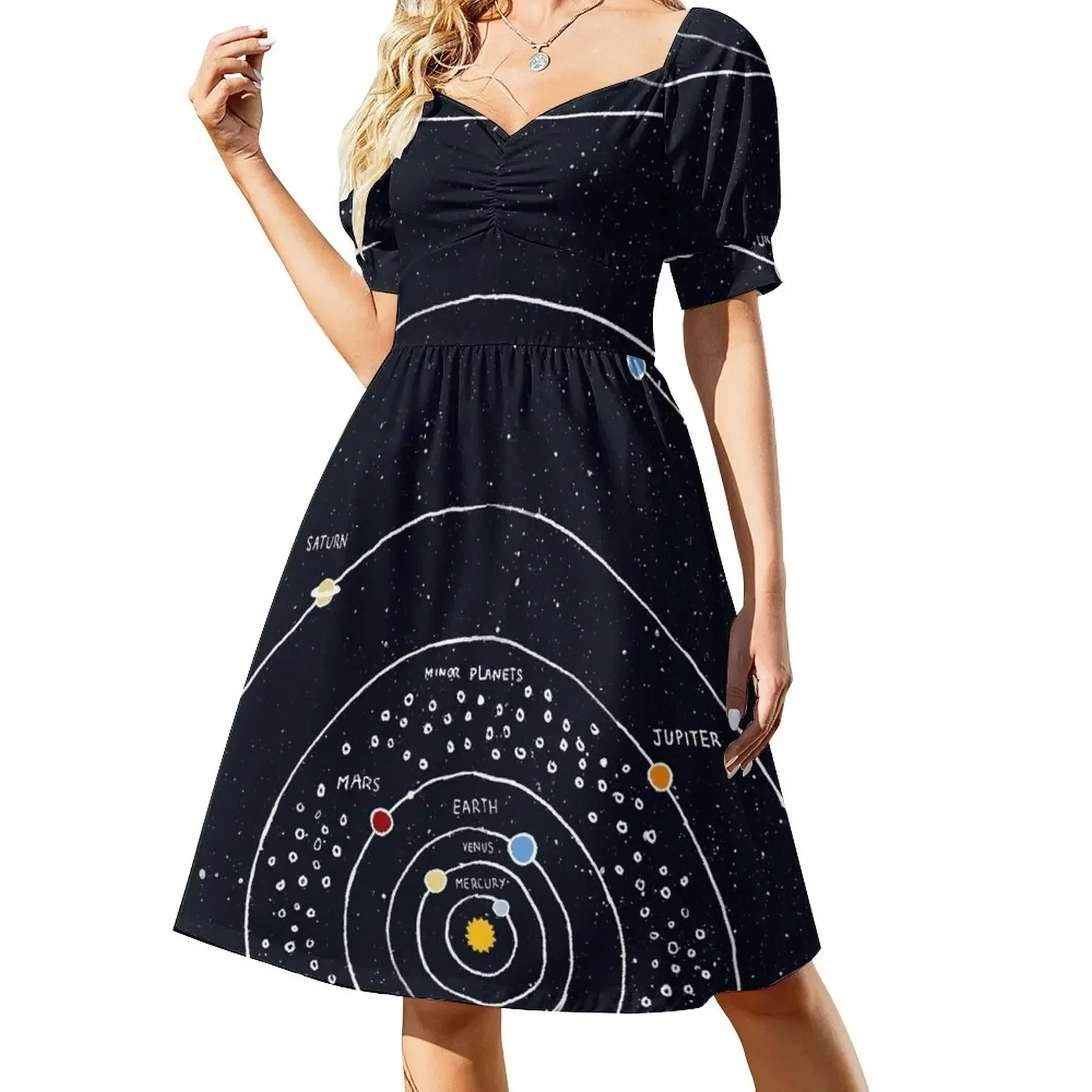 Solar System Sleeveless Dress ceremony dresses women's evening dresses long sleeve dress Women's summer long dress