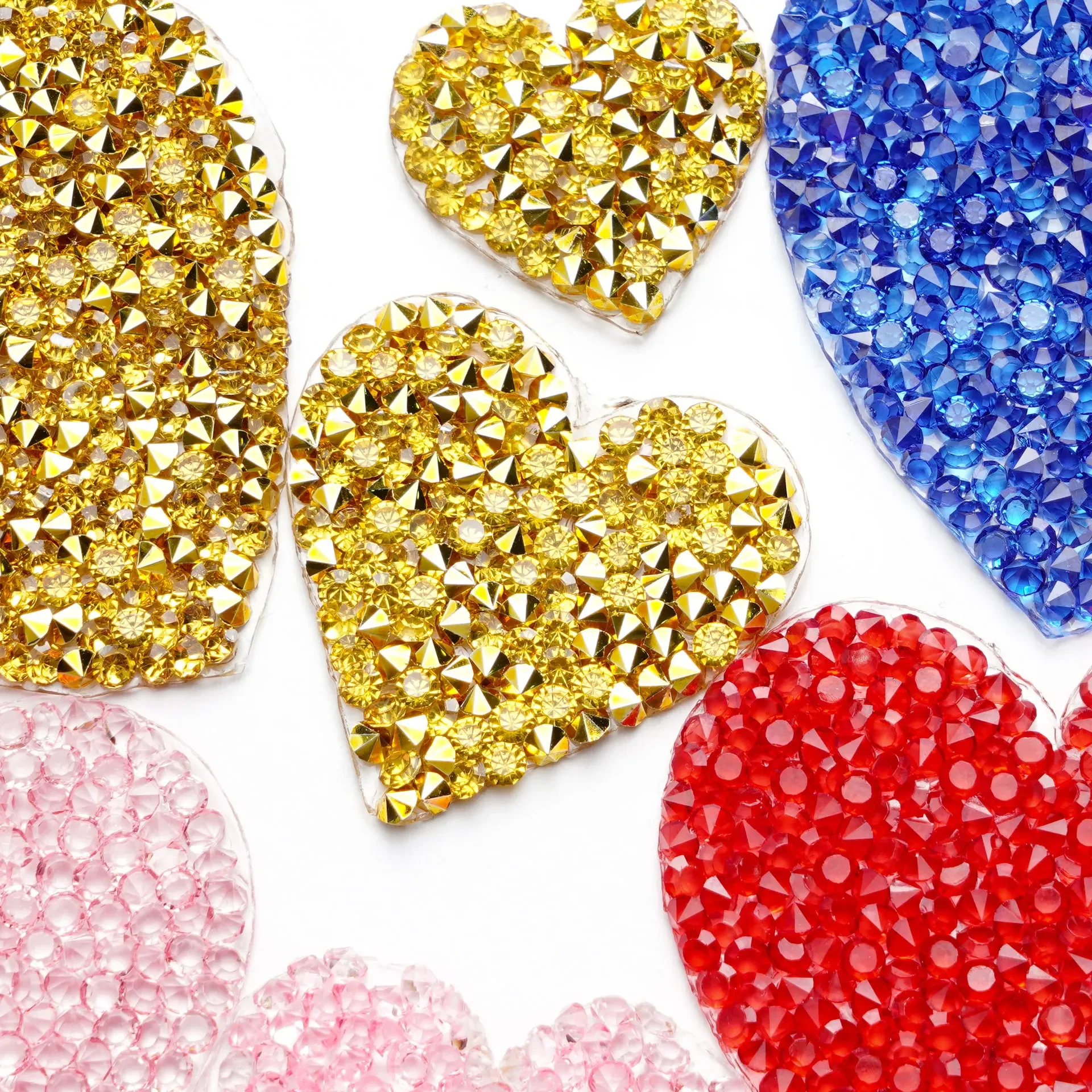 1pcs Sequins Glitter Heart Ironing Patch Embroidery Cloth Jacket Bag Hat Decor Accessories Flash Star Patch DIY Craft Supplies