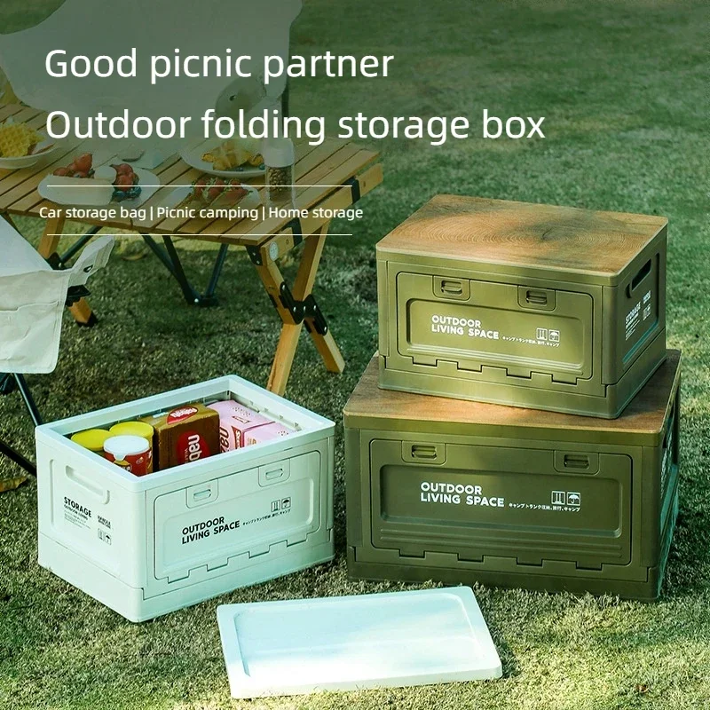 Collapsible Large Capacity Home Storage Box Outdoor Camping Multifunctional Items Organizer Portable Square Storage Cabinet