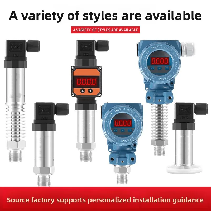 Intelligent Digital Display Pressure Transmitter Diffused Silicon Pressure Transmitter Liquid Gas Water Oil Pressure Sensor Cust