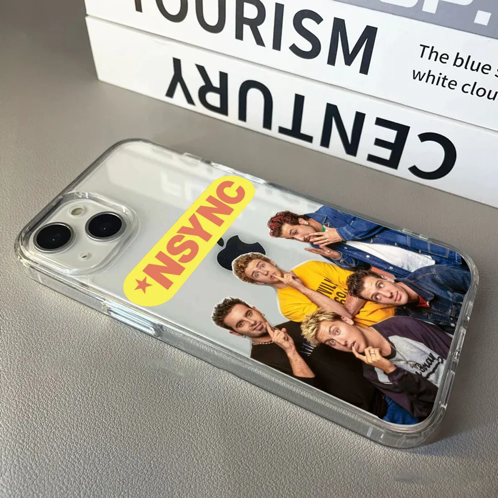 Singer NSYNCスマホケース FUNDA 透明 ソフトTPUシリコンケース iPhone 11 12 13 mini 14 15 Pro Xs Max Plus SE対応 クリアバック