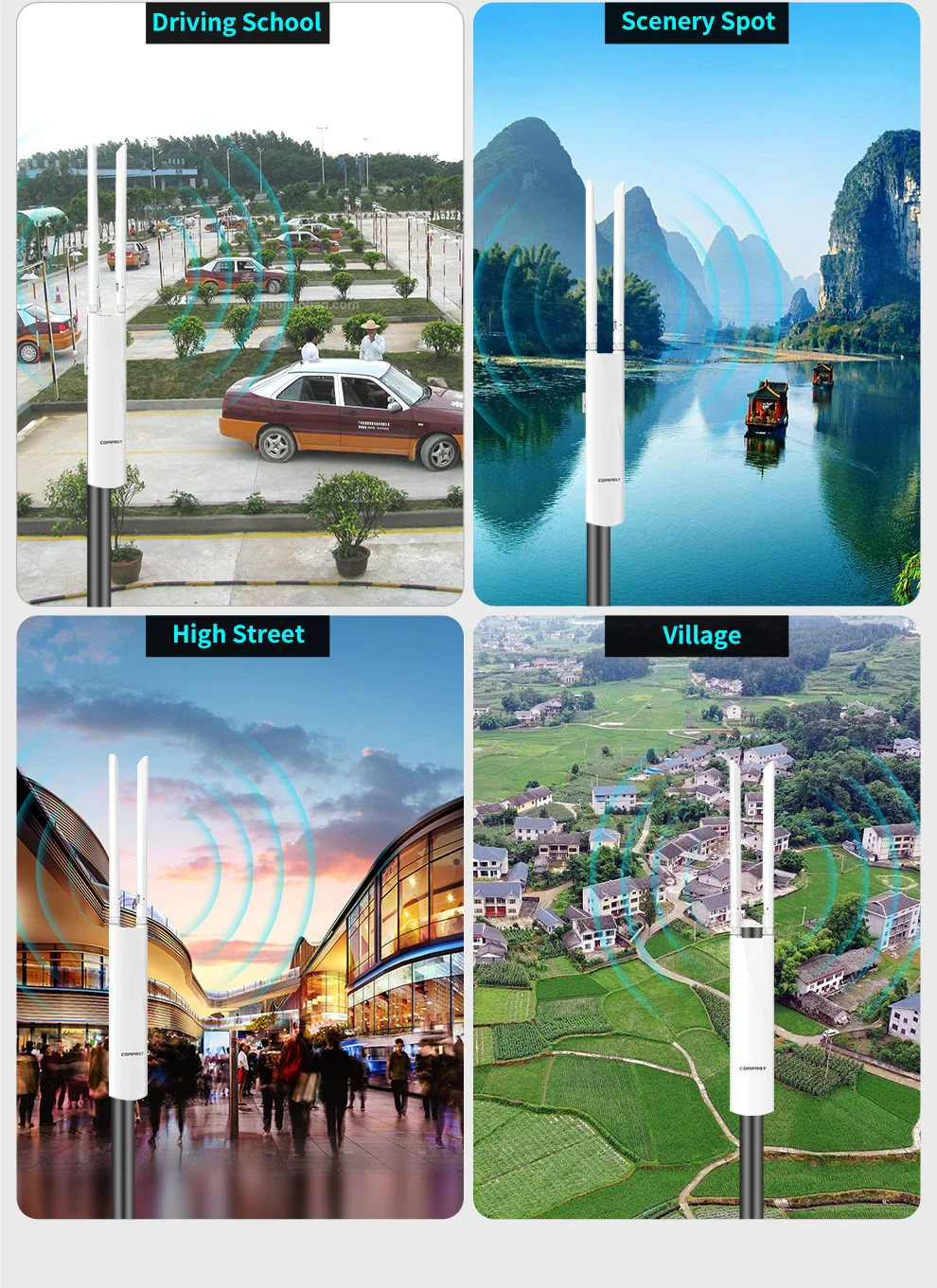 COMFAST AC1200/AC1300/BE3600 Punto di accesso AP esterno Router 2.4/5.8G Dual Dand segnale Extender Amplificatore Ripetitore WiFi wireless