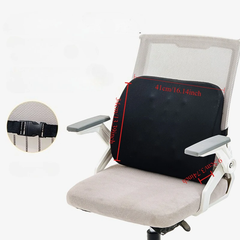 

Lumbar Office Memory Foam Chair Pillow Spine Protection Pad