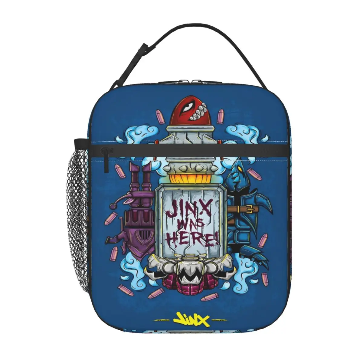 Arcane Jinx Game Jinx Was Here Insulated Lunch Bag Storage Food Box Portable Thermal Cooler Lunch Boxes For School Office