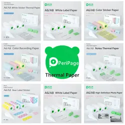 Peripage Self-Adhesive Thermal Paper Printable Sticker Label Papers Clear Print For Poooli Papeang Printer For Phone Photo Papie