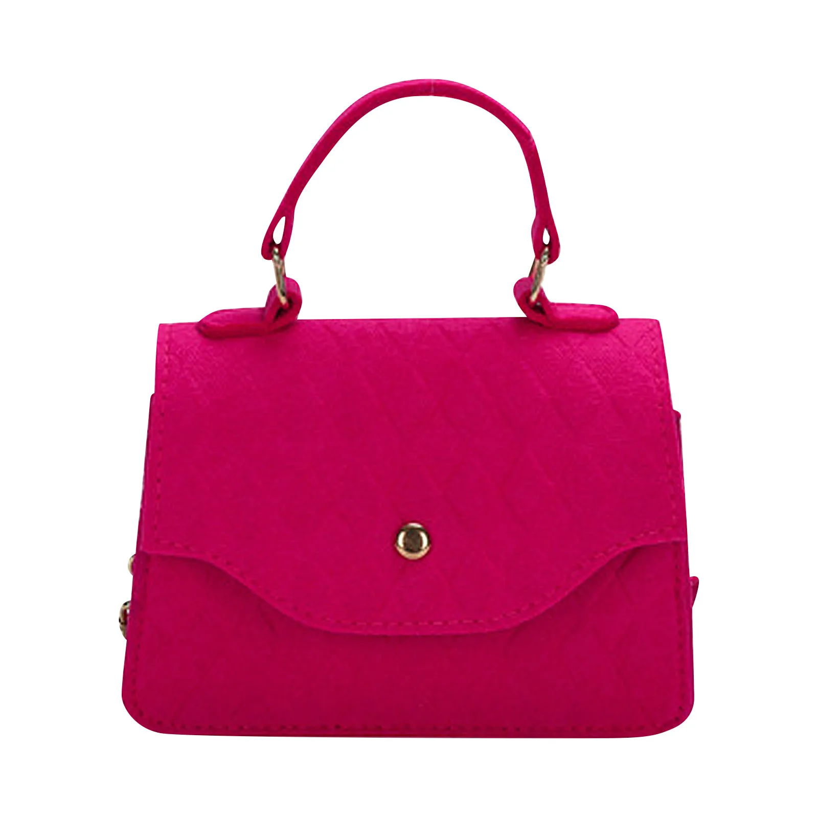 

Women'S Fashionable And Trendy Pu Handbag Solid Color Diamond Small Square Bag Crossbody Shoulder Bag Ladies' Crossbody Bags