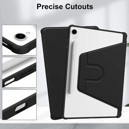 Imagen 2 del producto 360 °   Funda protectora acrílica con rotación para Samsung Tab A9 Plus S9 S8 S7 Plus 11 FE 10,9 12,4 8,7 A8 10,5 S6 Lite 10,4 funda con tapa
